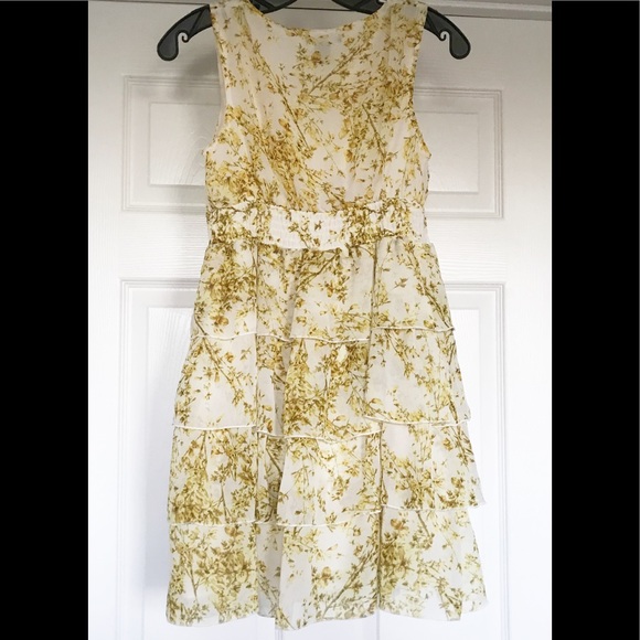 EUC H&M Sleeveless Babydoll Flower Print Dress Sz4 - Picture 2 of 8